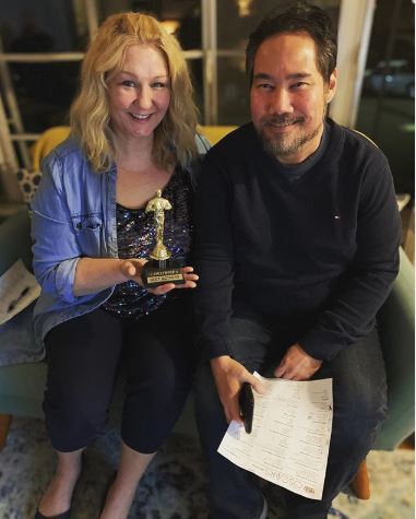 shaka and me at oscars party